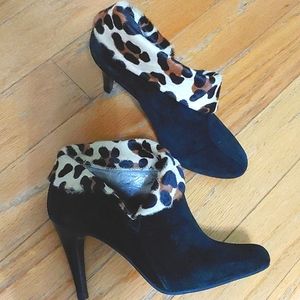Talbots Leopard Trim Bootie